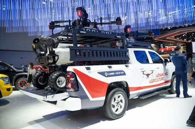 新農人版皮卡可裝載農業無人機。通訊員供圖
